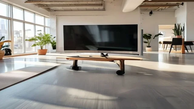A Rolling TV Stand Fits How You Actually Live