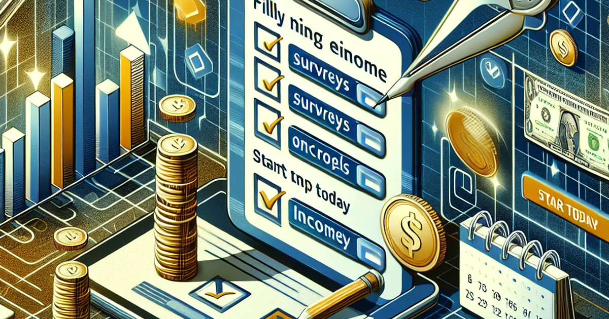 How to Earn Income by Filling Out Online Surveys: A Guide to Starting Today