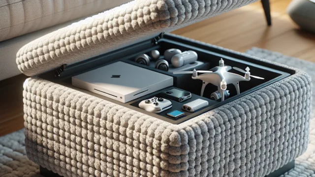 Mainstays Boucle Cloud Storage Ottoman: The Tech-Savvy Solution to Modern Living