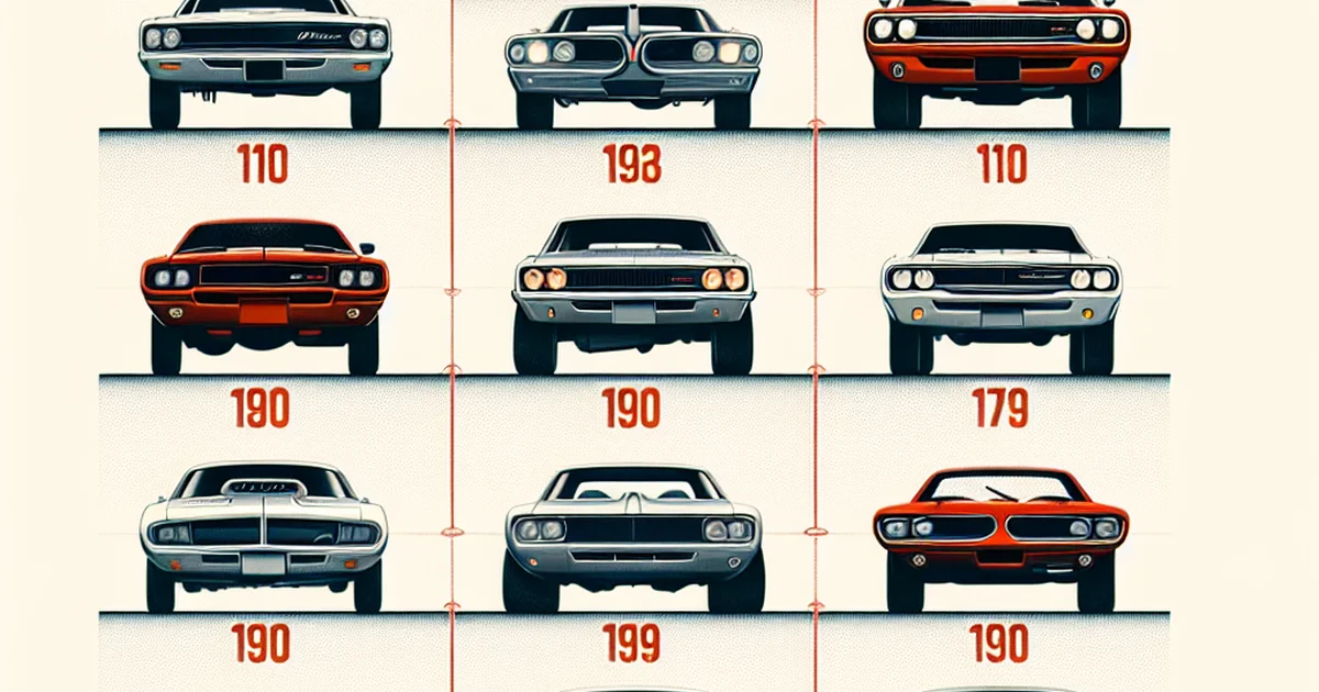 Top 10 Dodge Cars Through Time: Icons That Defined Performance