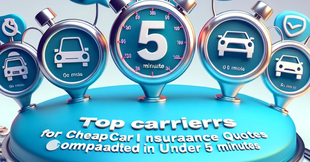 Top 5 Carriers for Cheap Car Insurance Quotes Compared in Under 5 Minutes