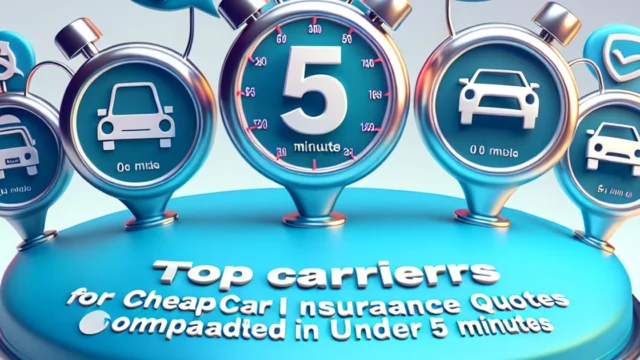 Top 5 Carriers for Cheap Car Insurance Quotes Compared in Under 5 Minutes