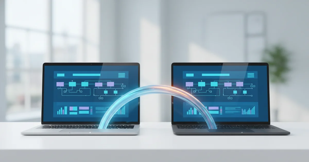 Two Computers, One Desk: Software Fixes a Hardware Gap