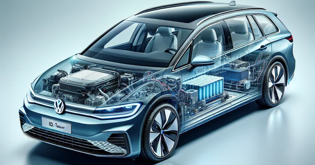 Volkswagen ID.7 Tourer Showcases Advanced Electric Engine Technology