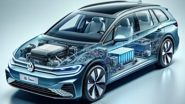 Volkswagen ID.7 Tourer Showcases Advanced Electric Engine Technology