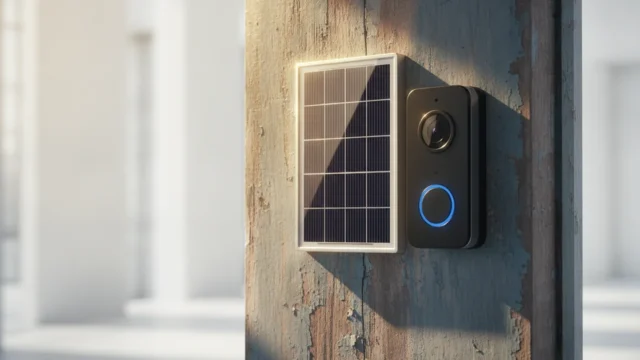 A $17 Solar Panel Fixes Battery Doorbell Camera Charging